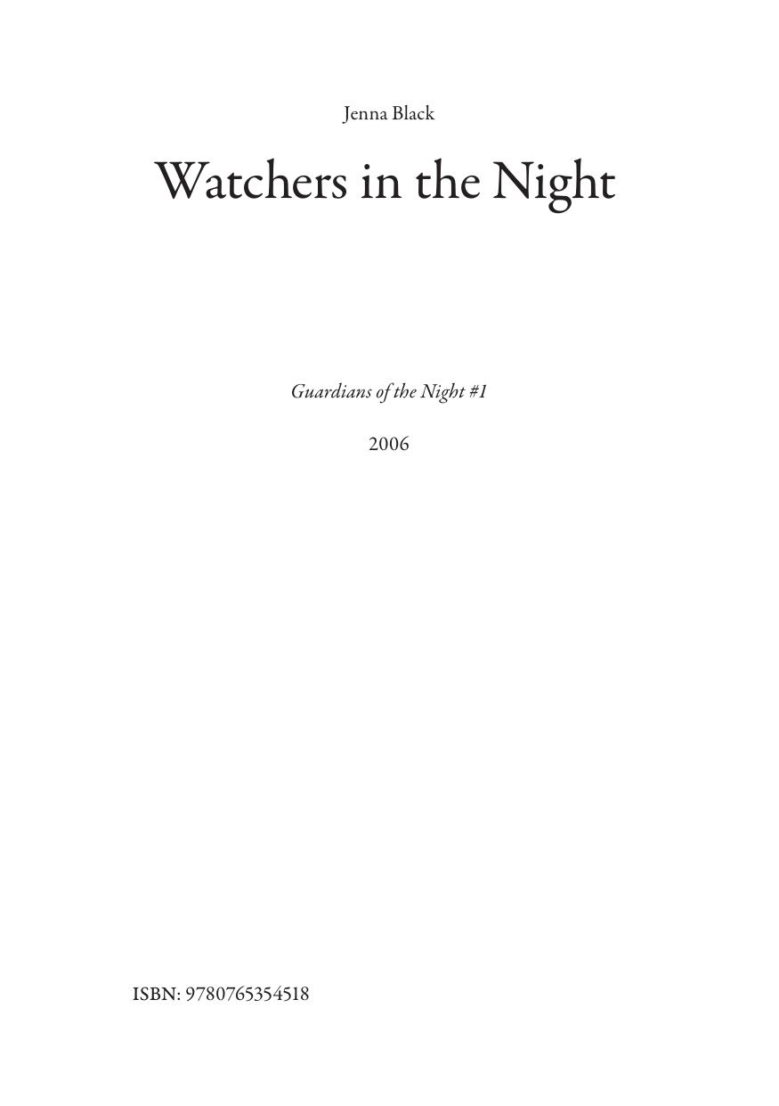 Watchers in the Night by Jenna Black