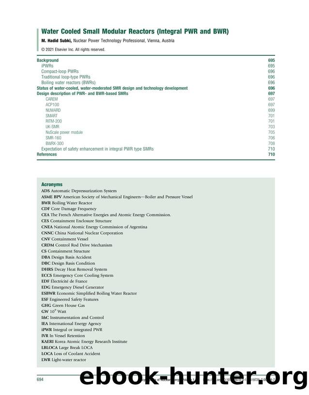 Water Cooled Small Modular Reactors &#40;Integral PWR and BWR&#41; by M. Hadid Subki