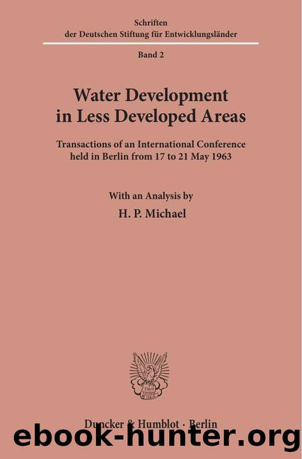Water Development in Less Developed Areas (9783428416202) by Unknown