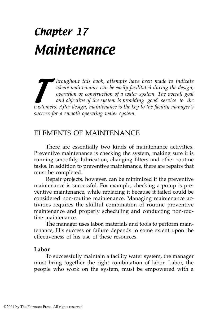 Water Quality & Systems: A Guide To Facility Managers by Robert N. Reid
