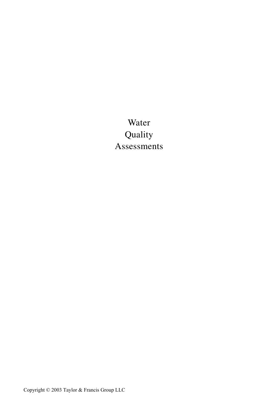 Water quality assessments : a guide to the use of biota, sediments, and water in environmental monitoring by Deborah V Chapman; Unesco.; World Health Organization.; United Nations Environment Programme