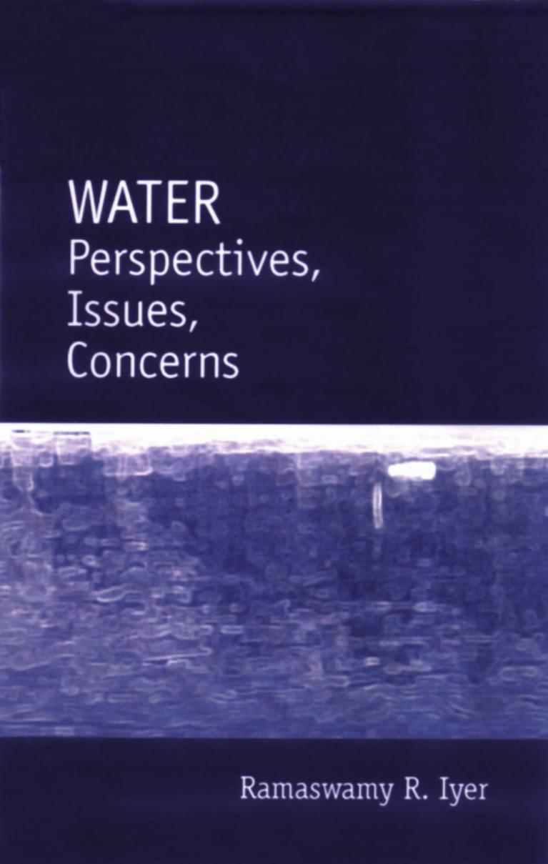 Water: Perspectives, Issues, Concerns by Unknow