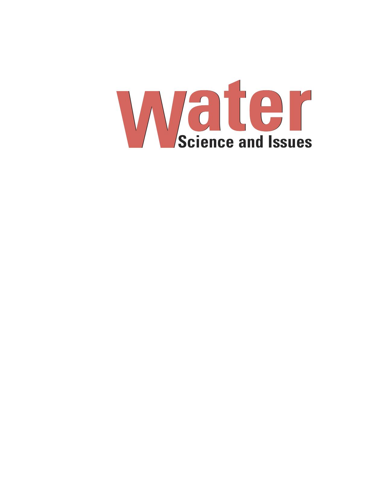 Water: Science and Issues by E. Julius Dasch