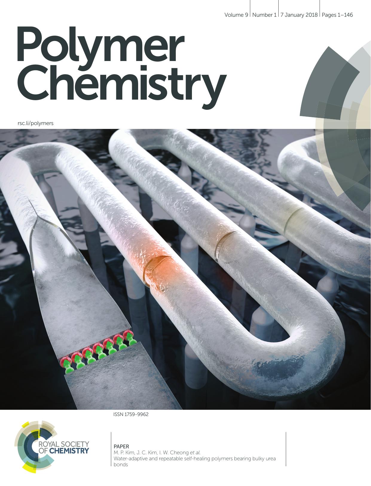 Water-adaptive and repeatable self-healing polymers bearing bulky urea bonds by J. I. Park A. Choe M. P. Kim H. Ko T. H. Lee S. M. Noh J. C. Kim I. W. Cheong