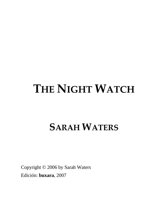 Waters, Sarah - Night Watch _gj.rtf by buxara