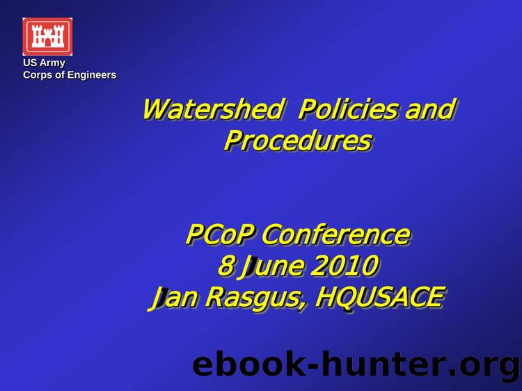 Watershed Policies and Procedures by MAJ LaBranche