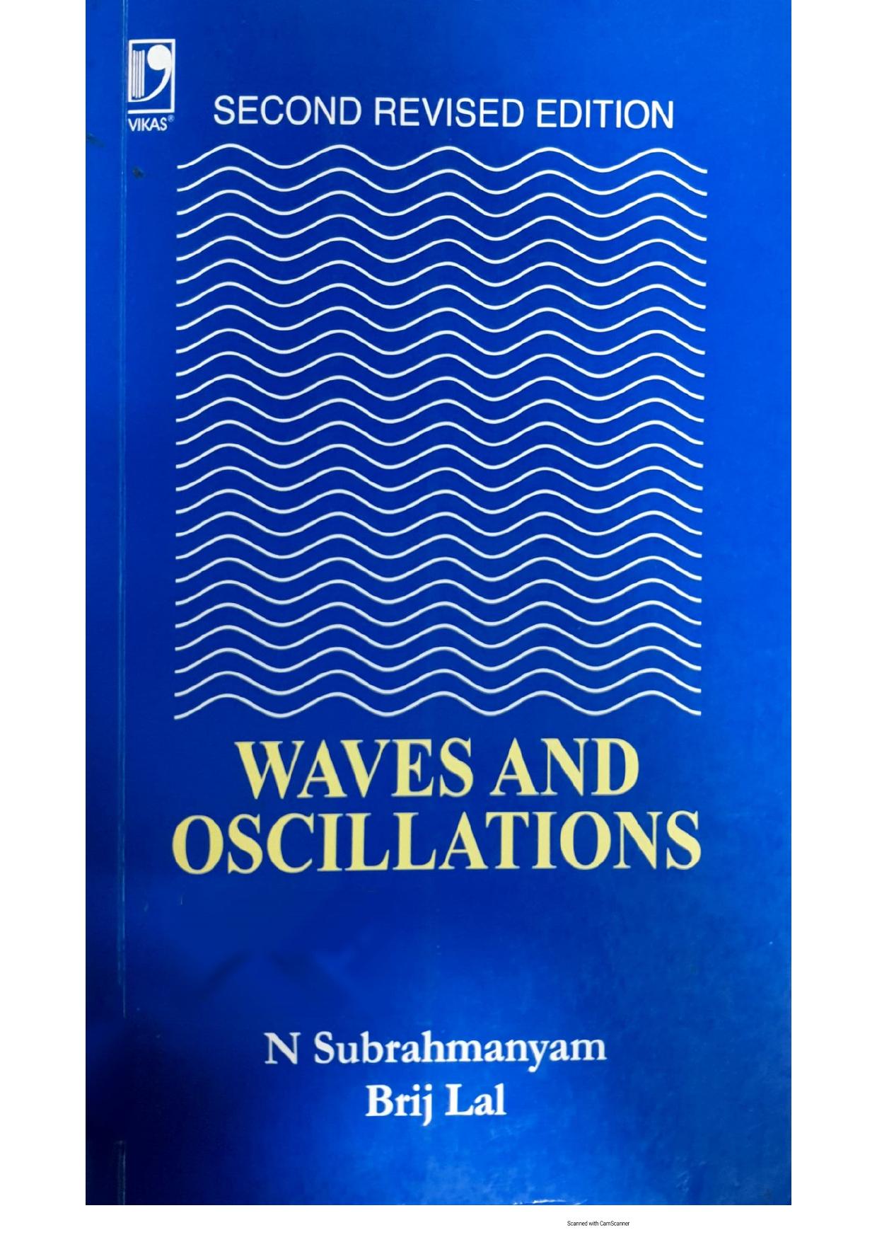 Waves and Oscillations 2Ed by N Subrahmanyam Brij Lal