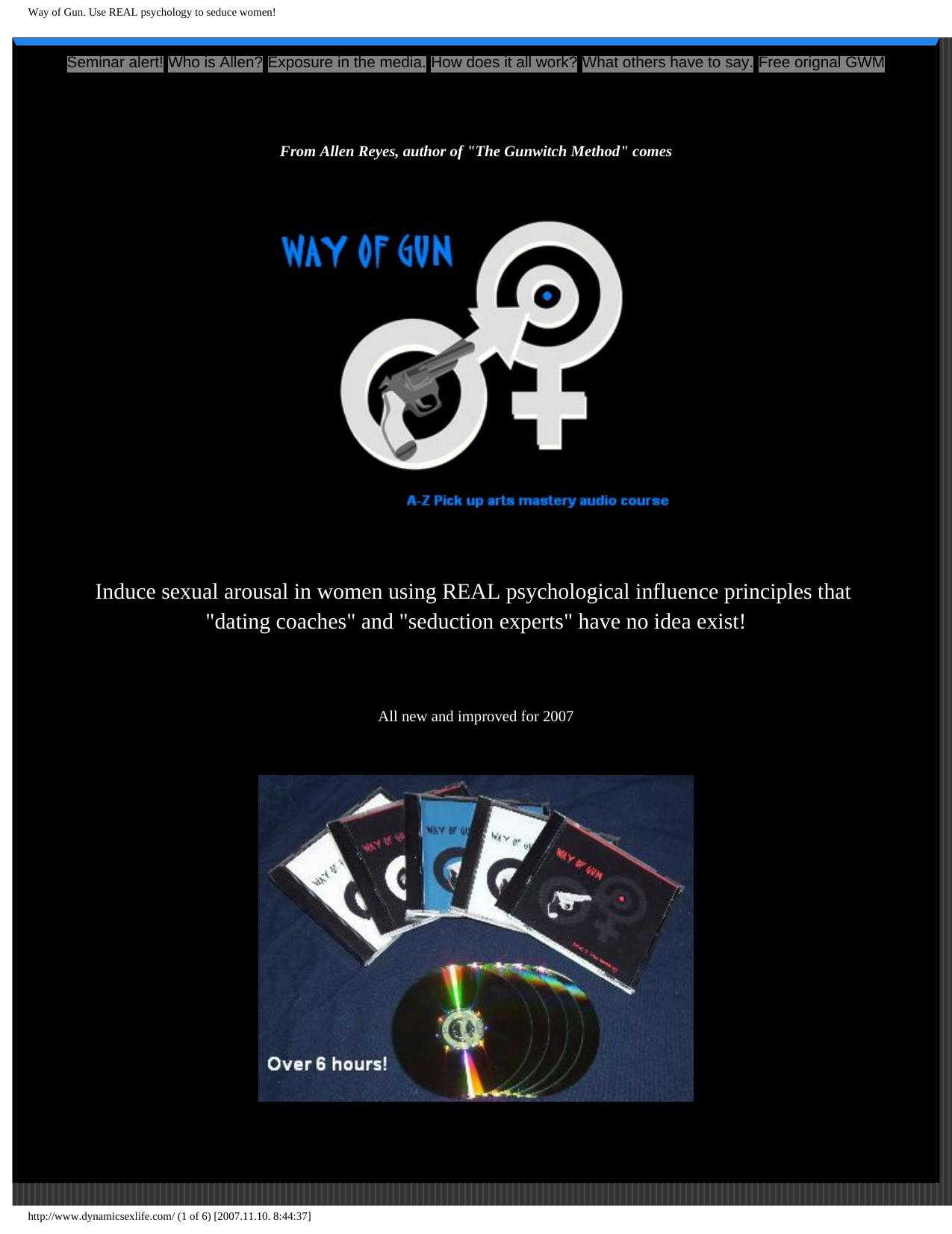 Way of Gun. Use REAL psychology to seduce women! by Kuszter's 'Best Of' Collection