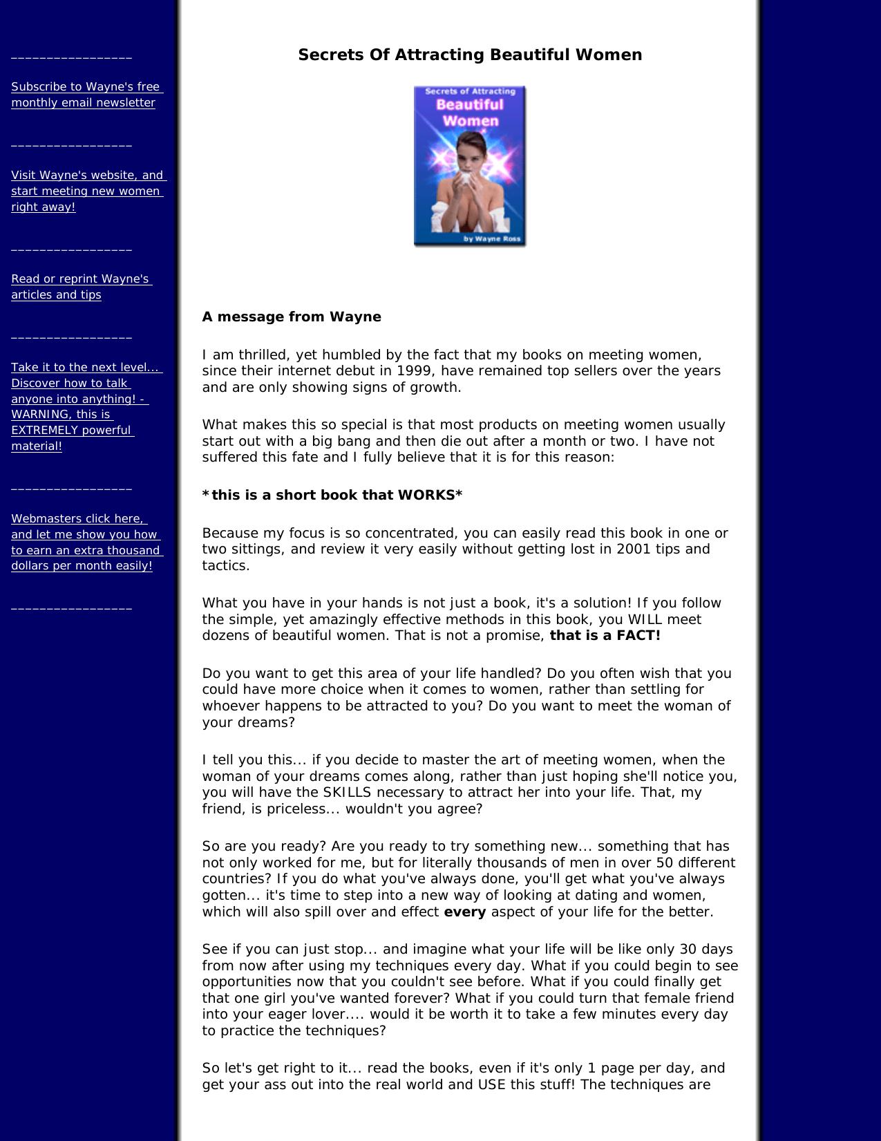 Wayne Ross - The Complete Guide To Attracting Women by Unknown