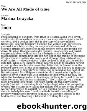 We Are All Made of Glue. Marina Lewycka by Marina Lewycka