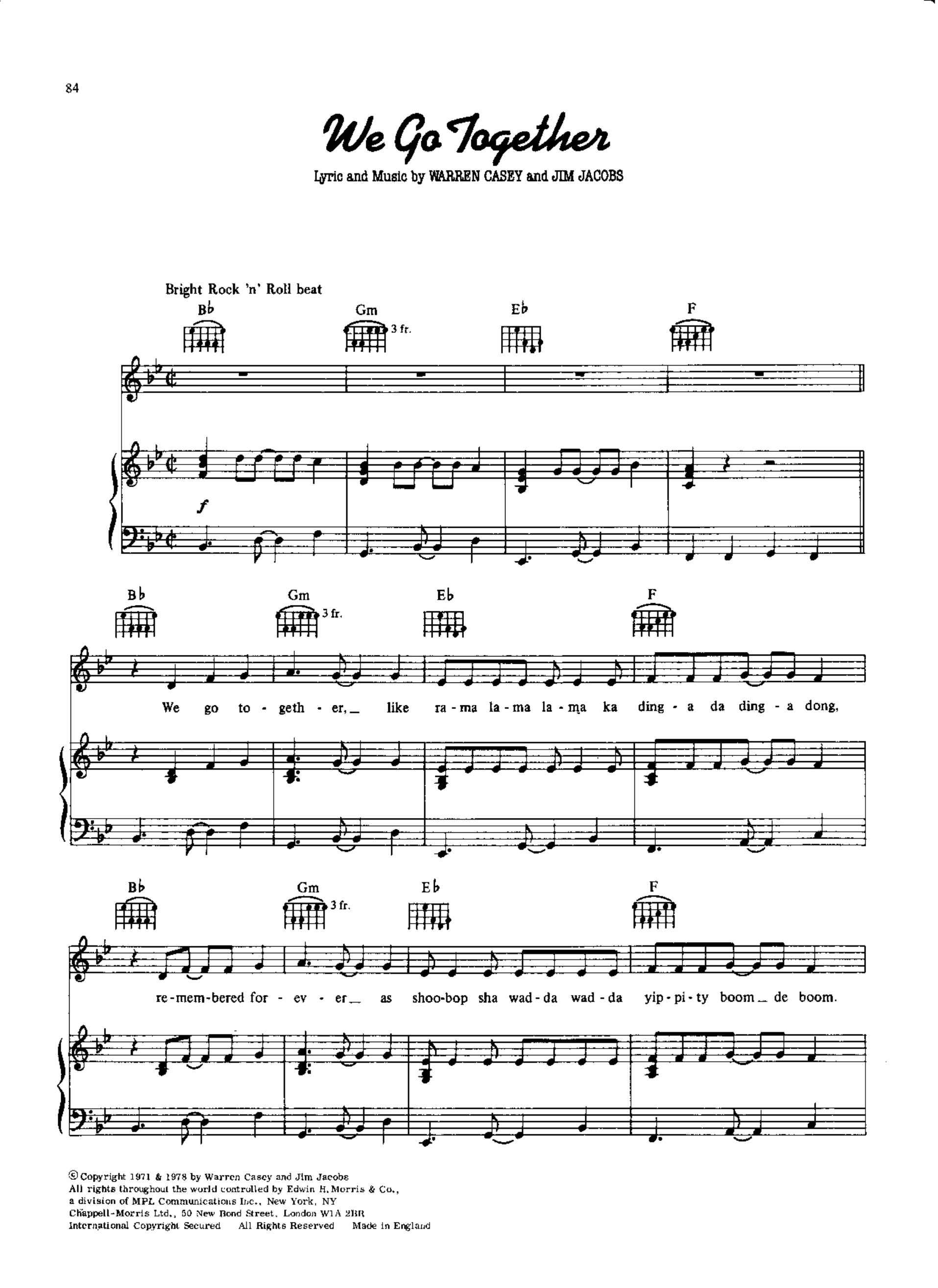 We Go Together by Unknown