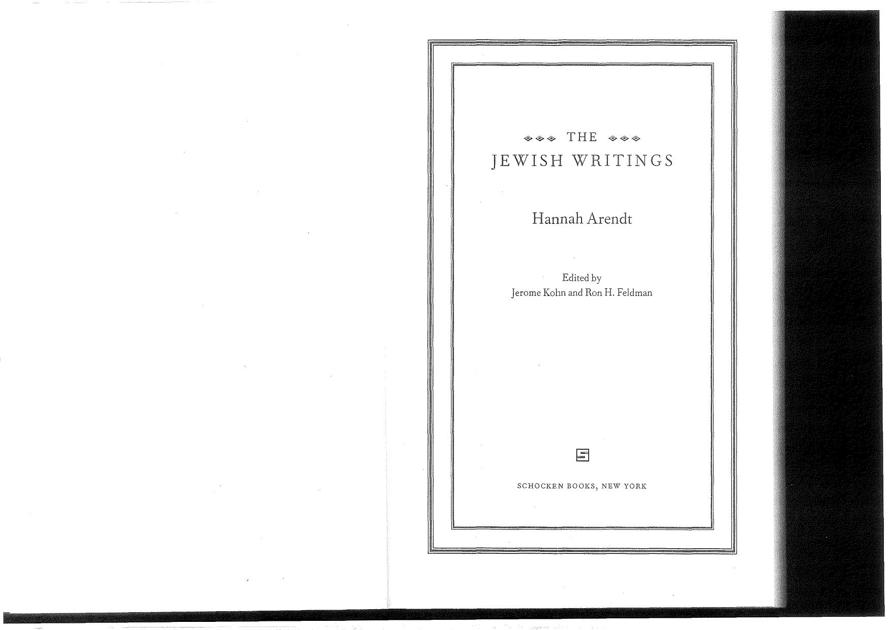 We Refugees by Hannah Arendt
