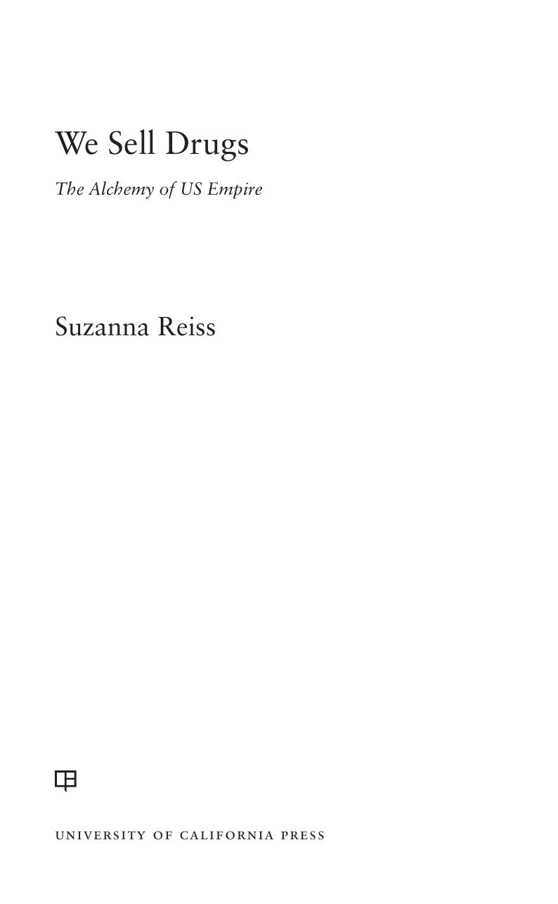 We Sell Drugs by Reiss Suzanna