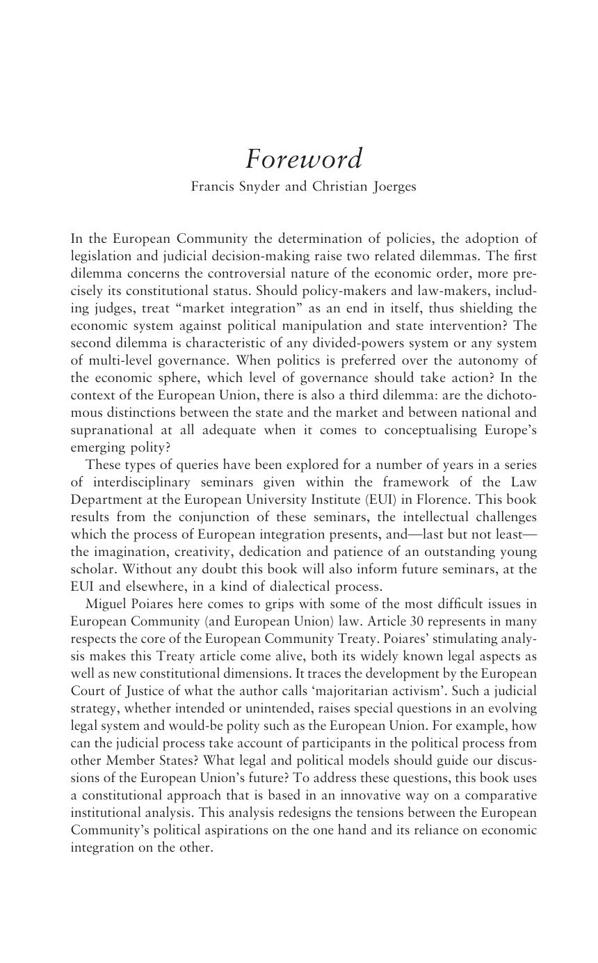 We The Court: The European Court of Justice and The European Economic Constitution by Miguel Poiares Maduro
