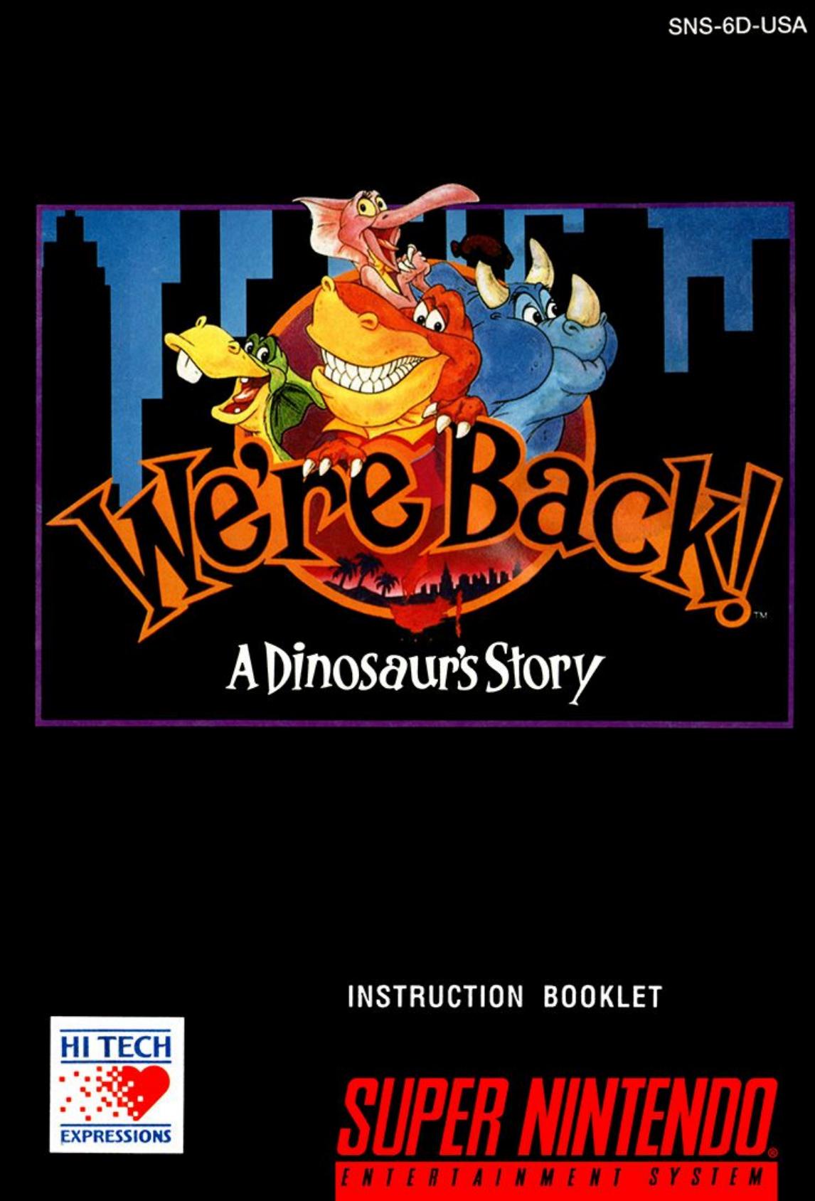 We're Back! - A Dinosaur's Story (USA) by Jonathan Grimm