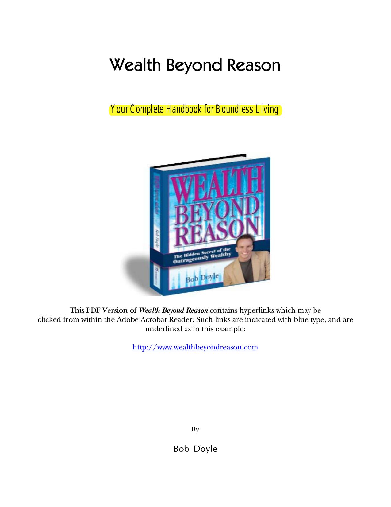 Wealth Beyond Reason by Bob Doyle