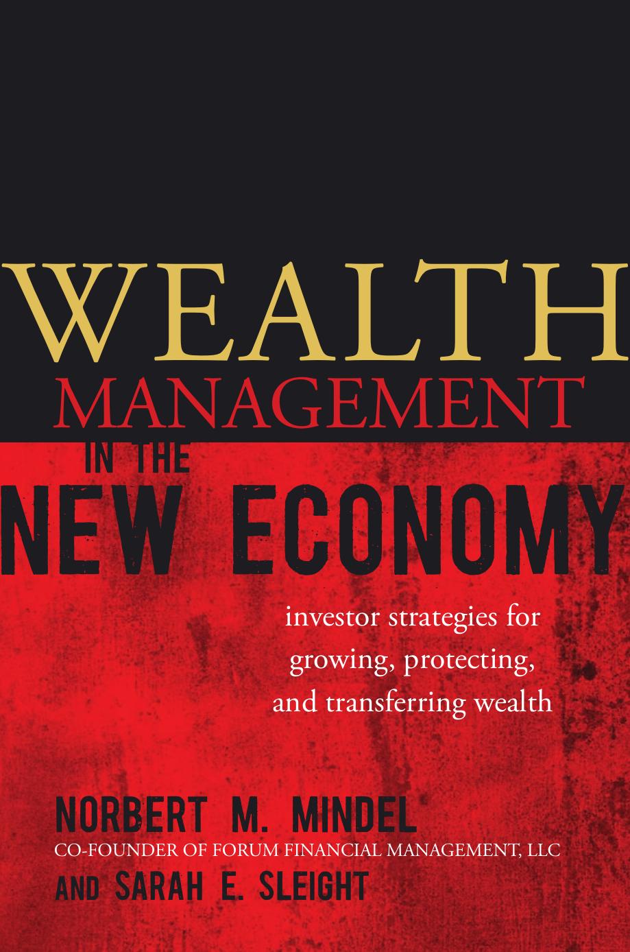 Wealth Management in the New Economy: Investor Strategies for Growing, Protecting and Transferring Wealth by Norbert M. Mindel Sarah E. Sleight