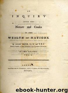 Wealth of Nations, vol. 1 by Adam Smith