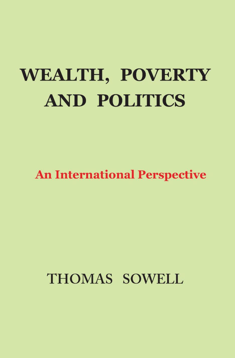 Wealth, Poverty and Politics by Sowell Thomas