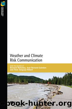 Weather and Climate Risk Communication by Motulsky Bernard;Guindon Jean Bernard;Tanguay-Hébert Flore;