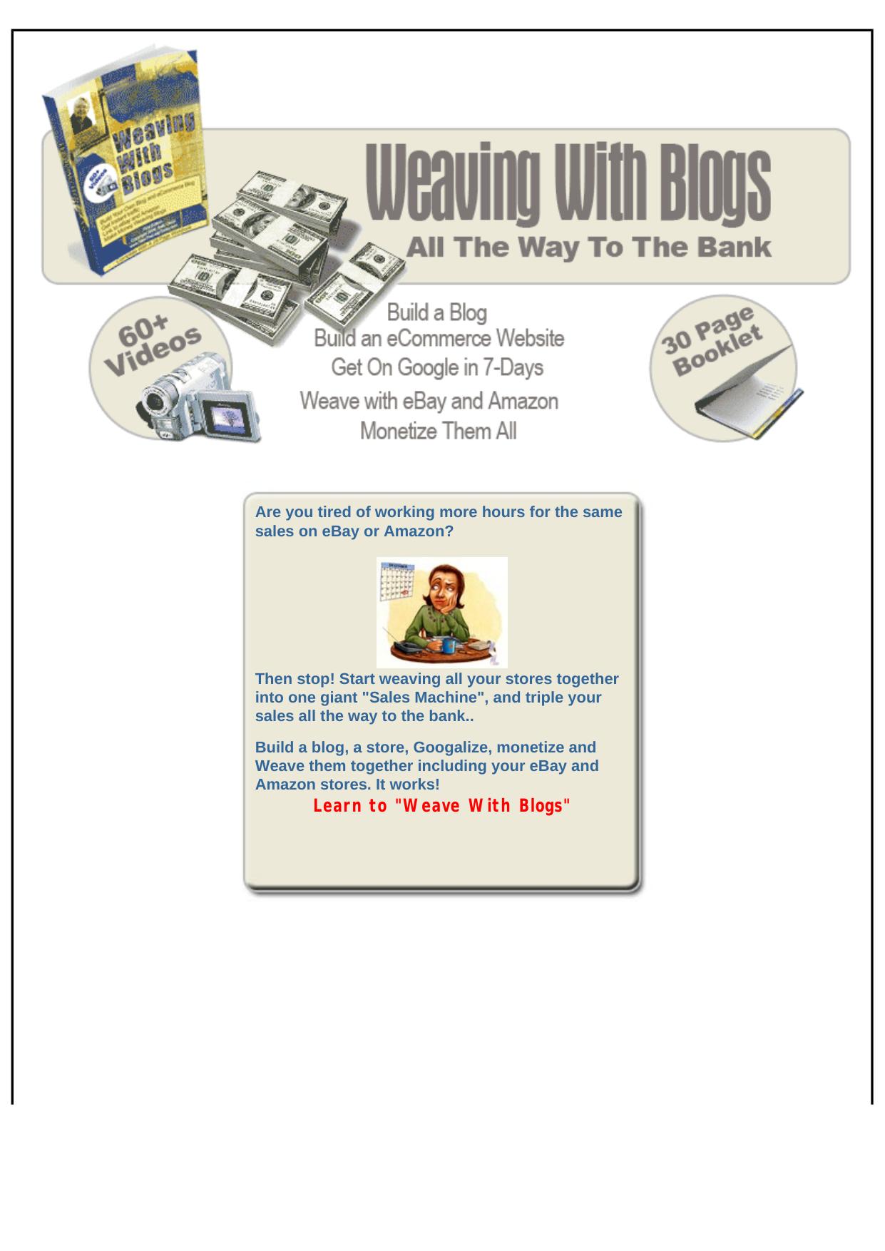 Weaving With Blogs All The Way To The Bank. by Best of Kuszter's Collection