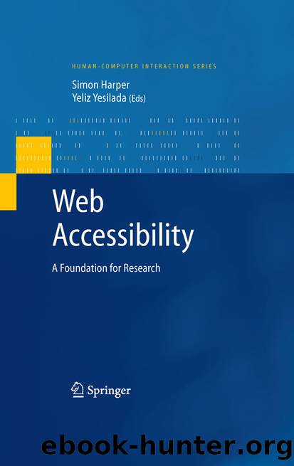 Web Accessibility by Simon Harper & Yeliz Yesilada