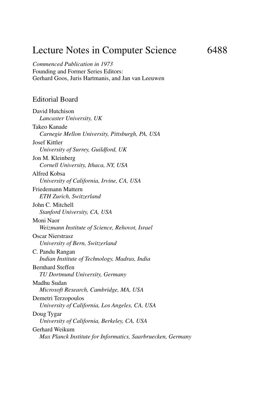 Web Information Systems Engineering â WISE 2010: 11th International Conference, Hong Kong, China, December 12-14, 2010. Proceedings by unknow