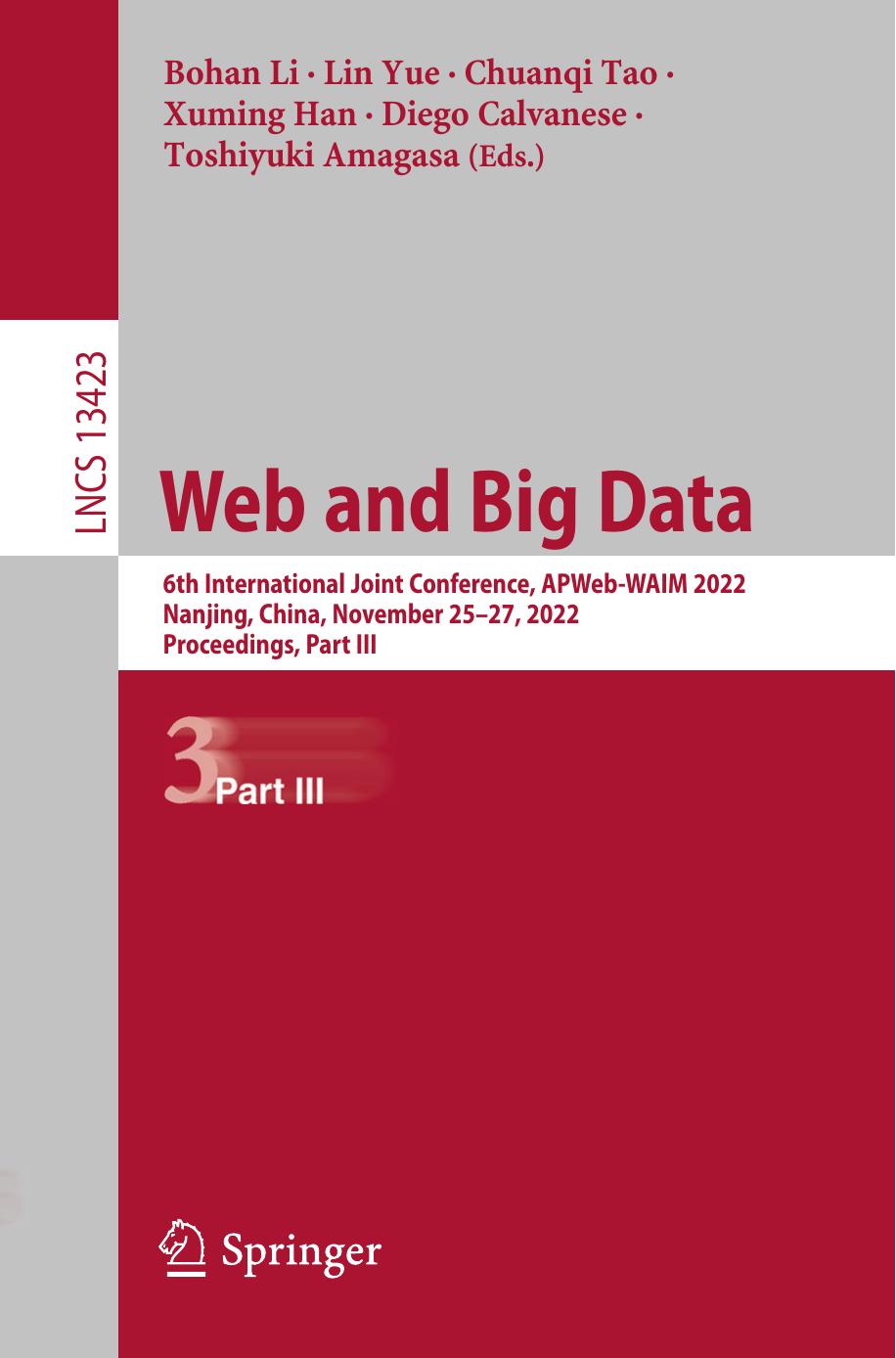Web and Big Data by unknow