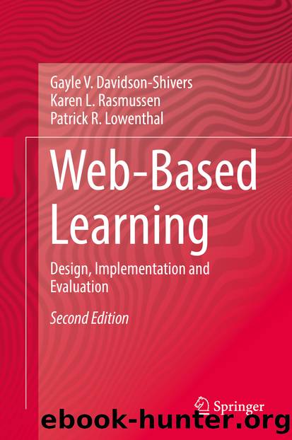 Web-Based Learning by Gayle V. Davidson-Shivers Karen L. Rasmussen & Patrick R. Lowenthal