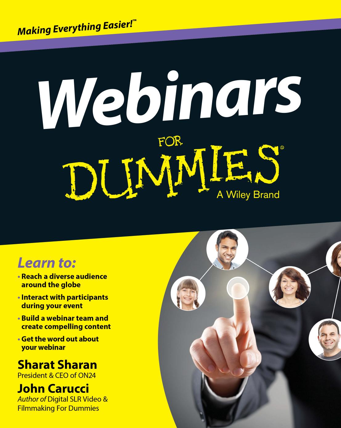 Webinars For Dummies by Sharan S. Carucci J
