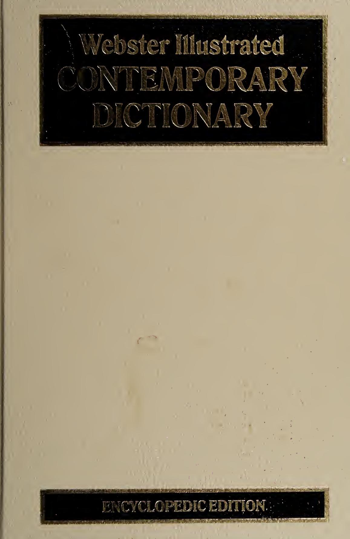 Webster Illustrated Contemporary Dictionary by Sidney I. Landau
