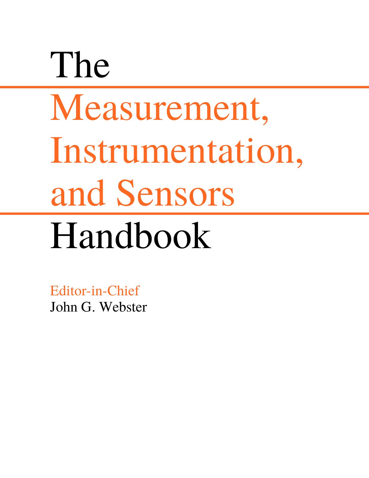 Webster by The Measurement Instrumentation & Sensors Handbook-CRC Press (1998)