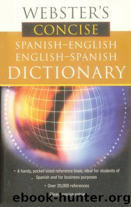 Webster's Concise Spanish Dictionary by Unknown