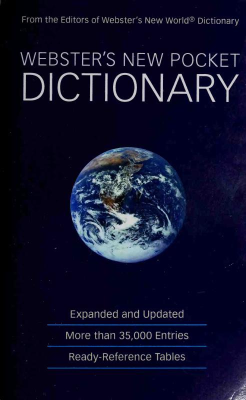 Webster’s New Pocket Dictionary by Unknow