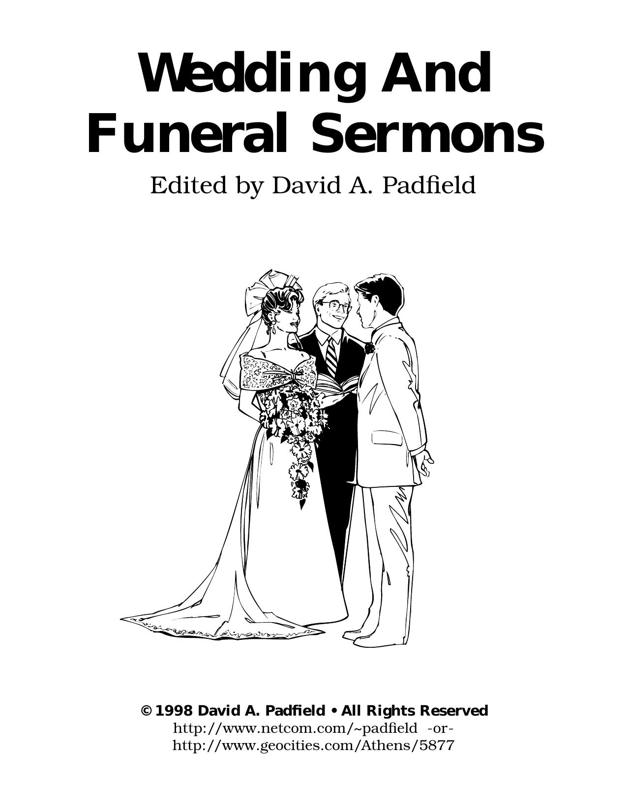 Wedding and Funeral Sermons by David A. Padfield
