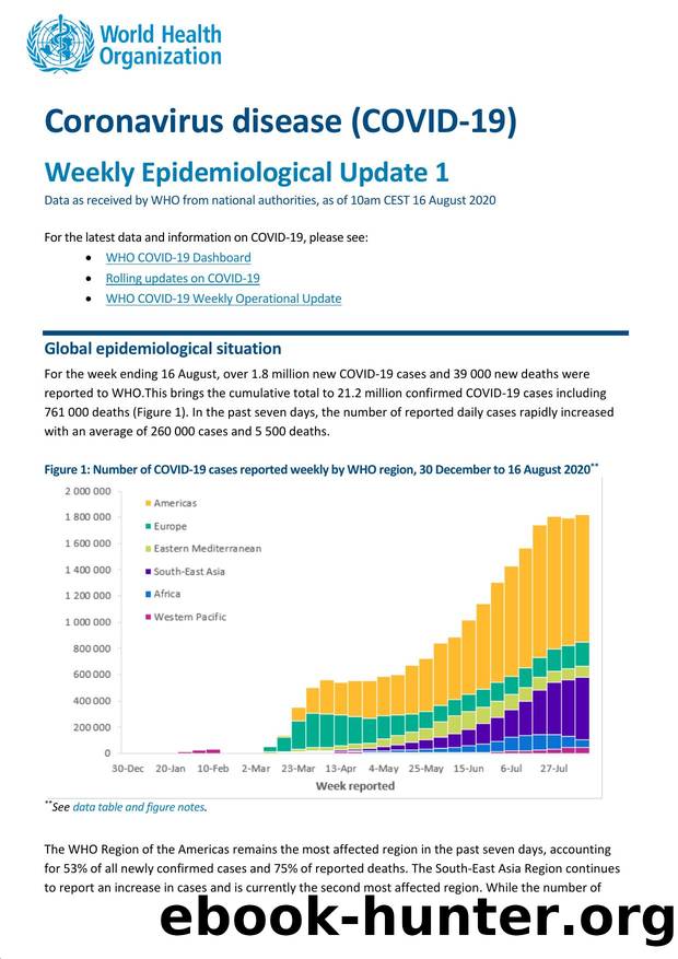 Weekly Epidemiological Update 1 by WHO