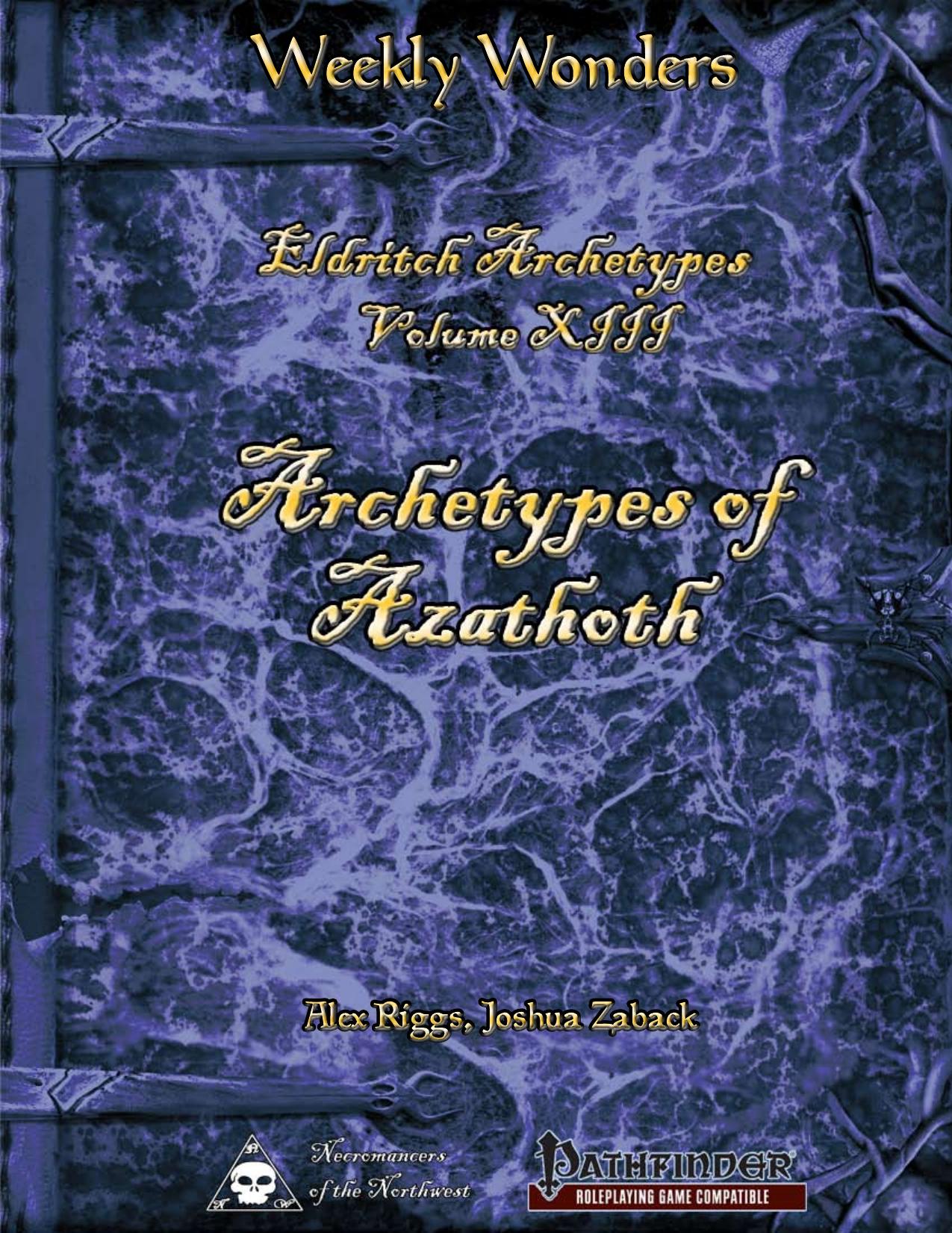 Weekly Wonders - Eldritch Archetypes Volume XIII by Archetypes of Azathoth