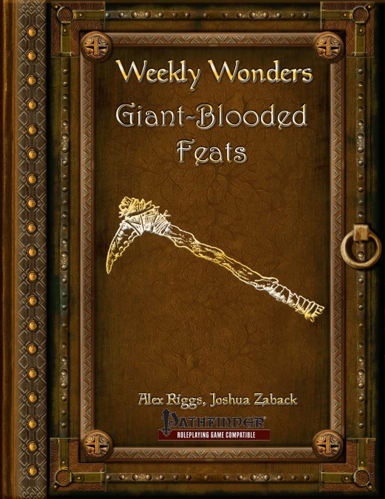 Weekly Wonders by Giant-Blooded Feats