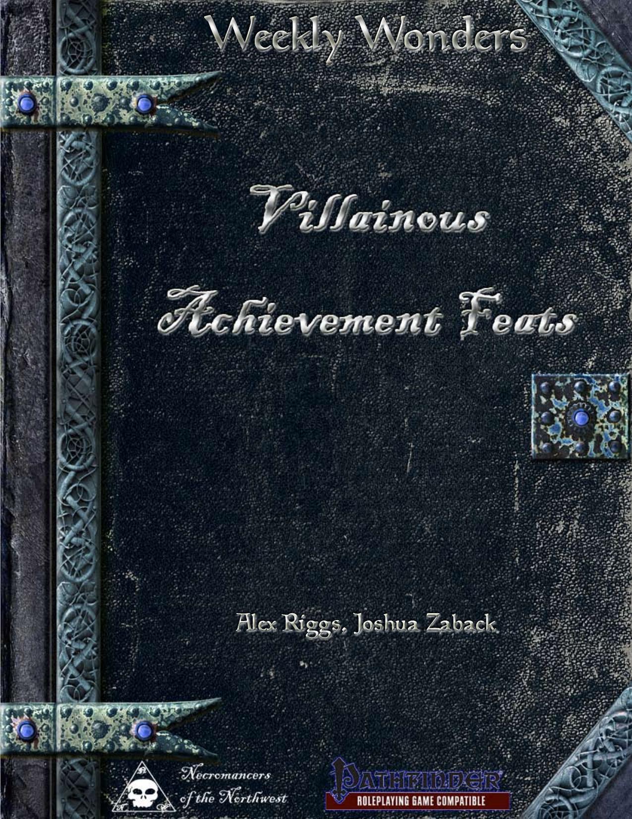 Weekly Wonders by Villainous Achievement Feats