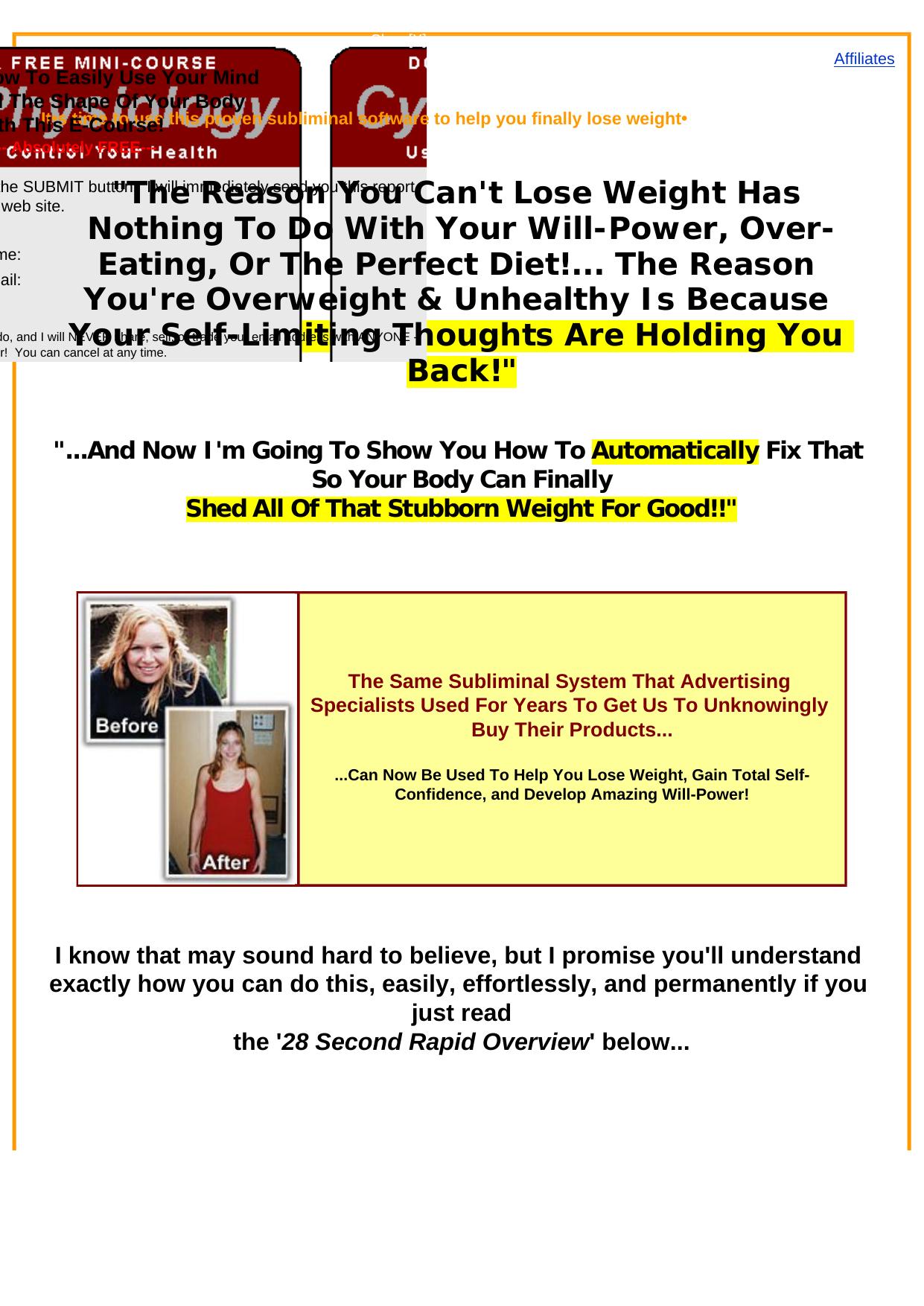 Weight Loss Subliminal Software. by Best of Kuszter's Collection