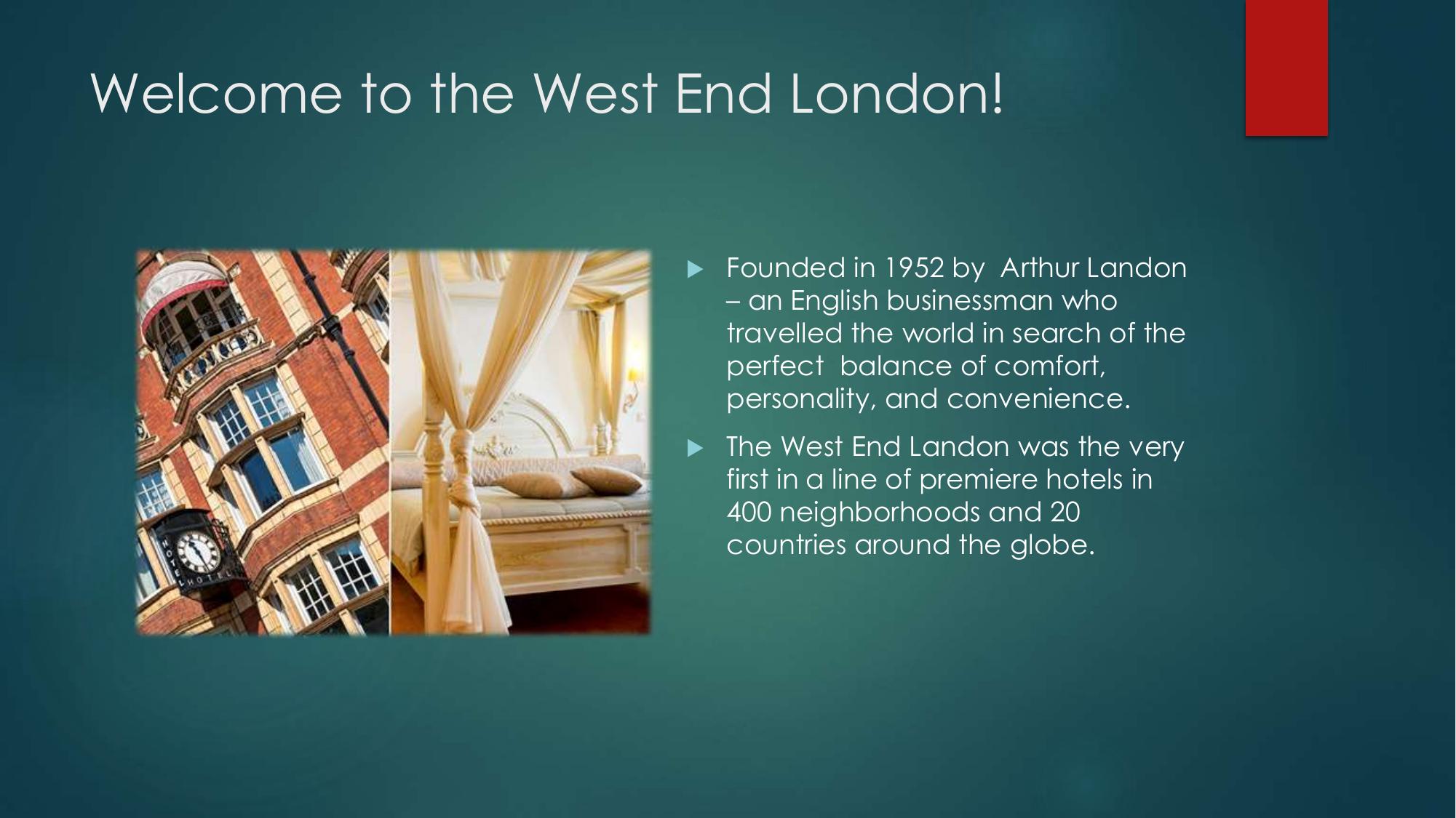 Welcome to the West End London! by Megan Hoffman