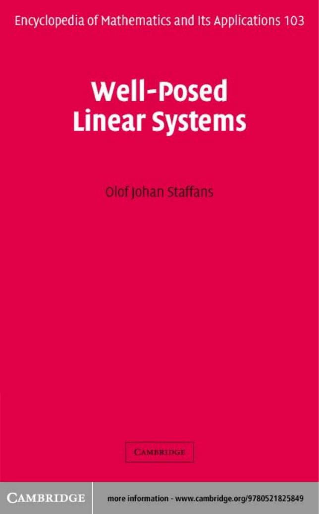 Well-Posed Linear Systems by Olof Johan Staffans