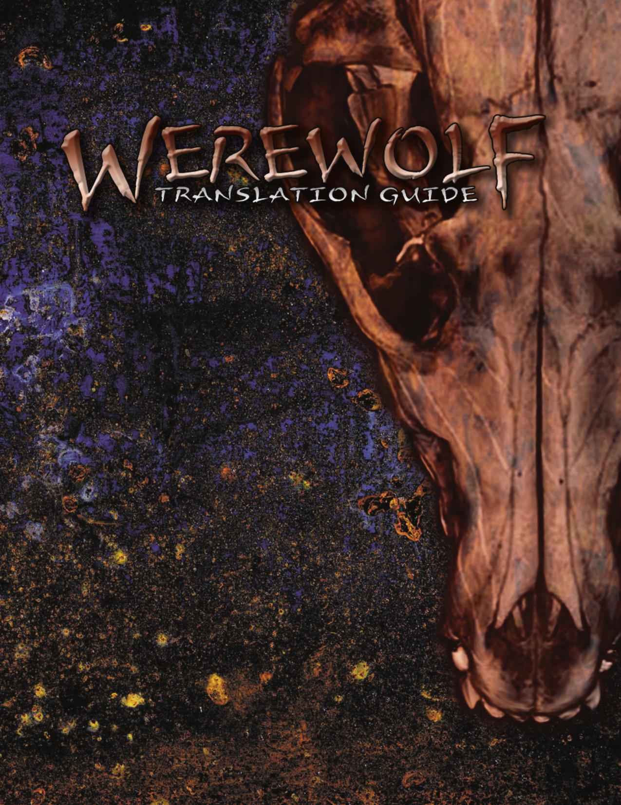 Werewolf Translation Guide (Revised) by Unknown