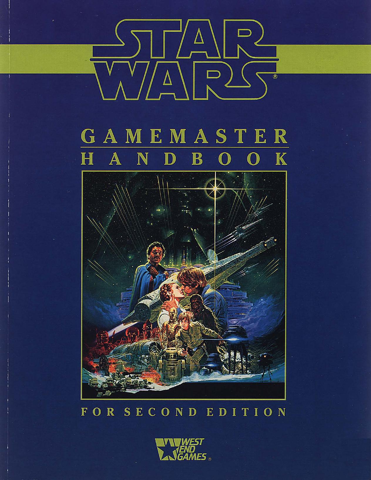 West End Games - Star Wars by Gamemaster Handbook for Second Edition