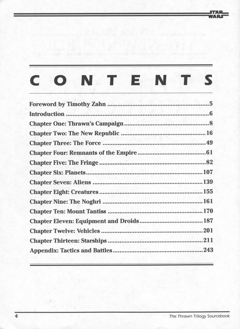 West End Games - Star Wars by The Thrawn Trilogy Sourcebook