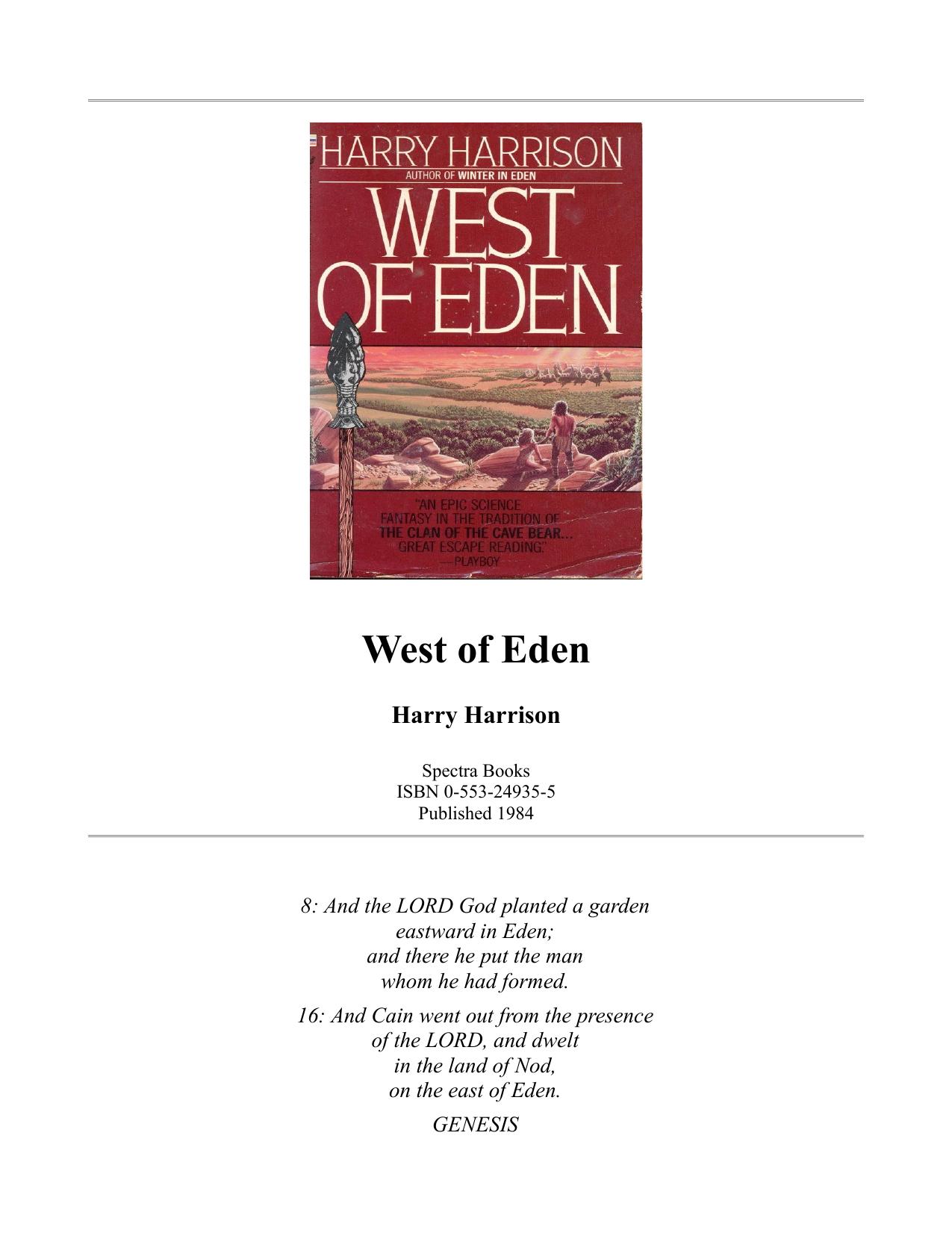West of Eden by Harry Harrison