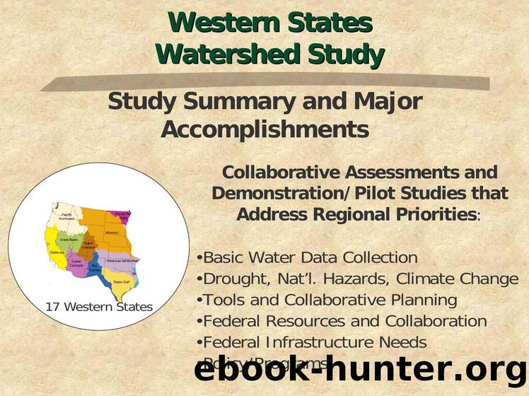 Wester States Watershed Study by Unknown