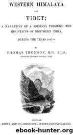 Western Himalaya and Tibet by Thomas Thomson