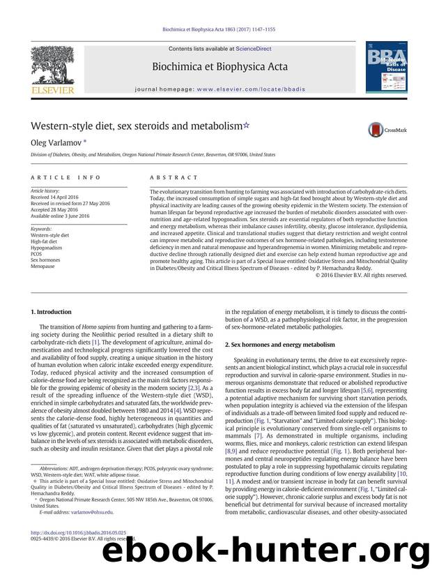 Western-style diet, sex steroids and metabolism by Oleg Varlamov