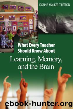 What Every Teacher Should Know about Learning, Memory, and the Brain by Tileston Donna E. Walker;